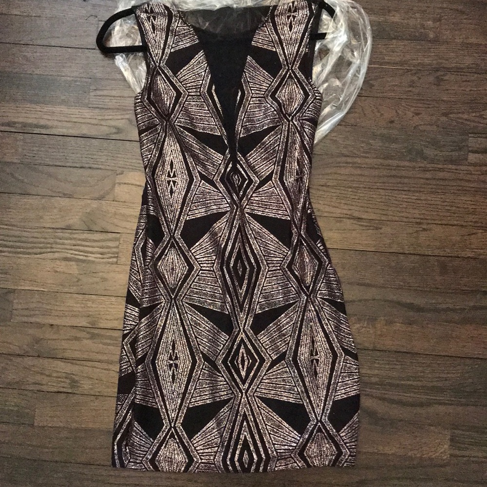 Black Sparkle Bodycon Dress Worn Once